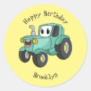 Search for cartoon tractor stickers Agriculture