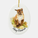 Search for cougar christmas tree decorations Animal
