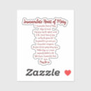 Search for immaculate stickers Prayer