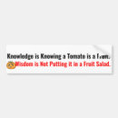 Search for knowledge bumper stickers Wisdom
