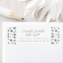 Search for baby star return address labels Modern baby shower