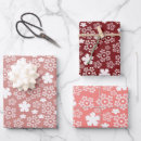 Search for red star wrapping paper Snowflakes