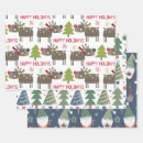 Search for elves wrapping paper Cute