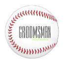 Search for souvenir baseballs Groomsman