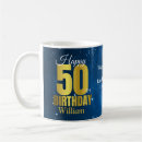 Search for happy 50th birthday coffee mugs Modern