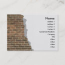 Search for bricklaying business cards Brick wall