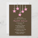 Search for pink and brown baby shower invitations Stars