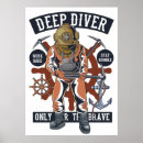 Search for deep sea divers posters Scuba