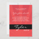 Search for class of 2011 school invitations Red