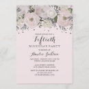 Search for pretty 50th birthday invitations Blush pink