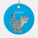 Search for snow leopard christmas tree decorations Cat