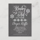 Search for winter diaper raffle baby shower invitations Baby its cold outside