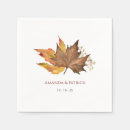 Search for fall wedding napkins Simple