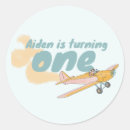 Search for cute plane stickers First birthday