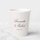 Search for wedding paper cups Minimalist