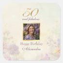 Search for vintage floral birthday stickers Purple
