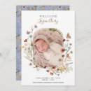 Search for butterfly photo birth announcement cards New baby