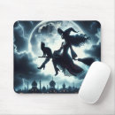 Search for flying witch mousepads Black