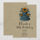 Search for blue and yellow birthday invitations Elegant