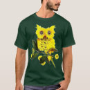 Search for pattern owl mens tshirts Watercolor