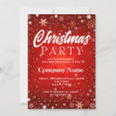 Search for employee christmas invitations Red