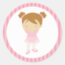Search for princess ballerina round stickers Ballet