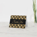Search for great gatsby thank you cards Black and gold