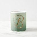 Search for gold letter b mugs For her