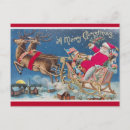 Search for vintage santa claus postcards Reindeer