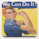Search for riveter coasters Rosie the riveter