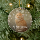 Search for kitten christmas tree decorations My first christmas