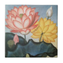 Search for lotus flower tiles Vintage