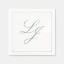 Search for dusty blue wedding table decor Initials