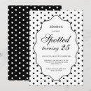 Search for twenty five birthday invitations Black and white