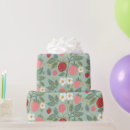 Search for strawberries wrapping paper Green