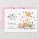 Search for giraffe baby girl shower invitations Flowers