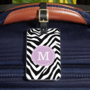 Search for animal print luggage tags Zebra