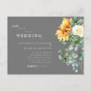 Search for sunflower bouquet wedding invitations Modern