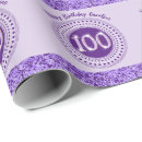 Search for 100th birthday wrapping paper For her