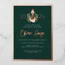Search for foil seasonal invitations Green