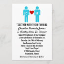 Search for gay couples wedding invitations Heart
