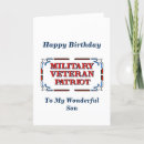 Search for veterans birthday cards Military
