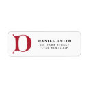 Search for initial d return address labels Alphabet