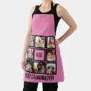 Search for happy birthday aprons Black and white