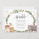 Search for winter baby sprinkle invitations Forest