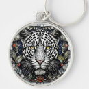 Search for black leopards key rings Black and white leopard