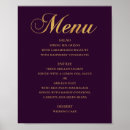 Search for purple and gold menus Dinner