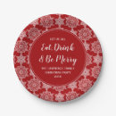Search for christmas party plates Merry