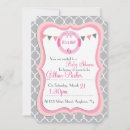 Search for parisian baby shower invitations Pink