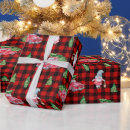 Search for christmas truck wrapping paper Plaid